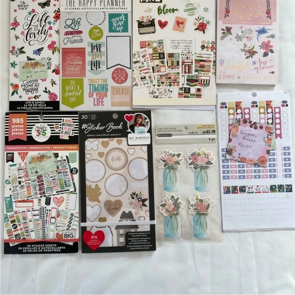 The Happy Planner + more sticker books and washi tape
